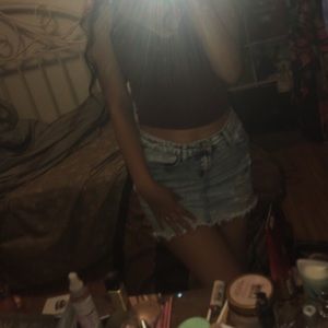 Rue 21 ripped jean highwaisted skirt